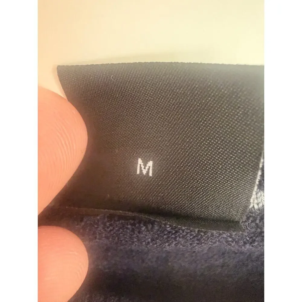 Hugo Boss Mens Navy Blue Merino Wool Crew Neck Sweater Size M Finest Italian
